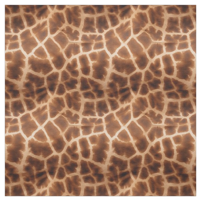 Brown Giraffe Print Stoff (Muster)
