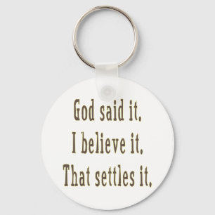 Brown God sagte es Schlüsselanhänger