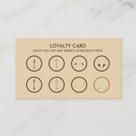 Brown Gold Loyalty Body Piercing Treuekarte