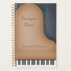Brown Grand Piano Music Teacher Student Performer Planer