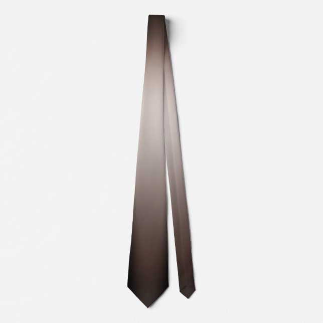 Brown Gray Gradient Mens Neck Tie Krawatte (Vorderseite)