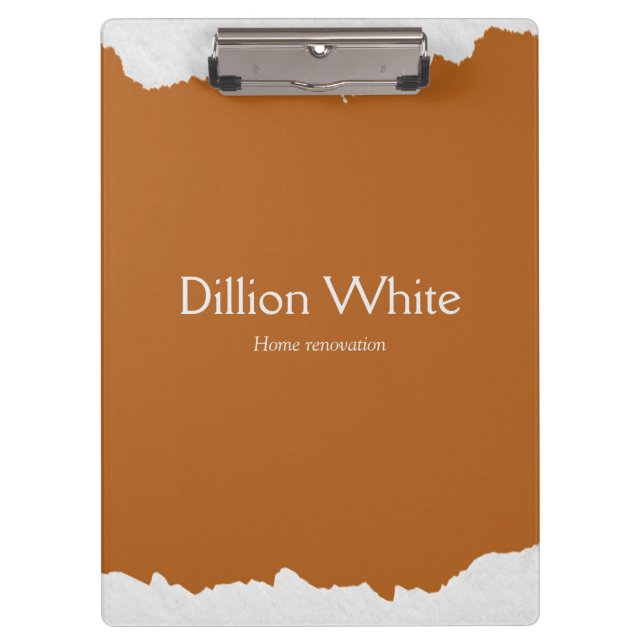 Brown gray textured print klemmbrett (Vorderseite)