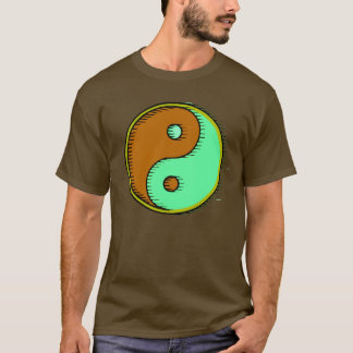 Brown Green Windblown Yang T-Shirt