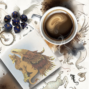 Brown Griffin Fantasy Steinuntersetzer