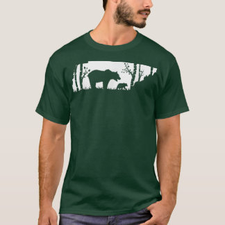 Brown Grizzly Bear Hunting - Tennessee map Hunter T-Shirt