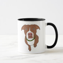 Brown-Gruben-Stier-Tasse Tasse