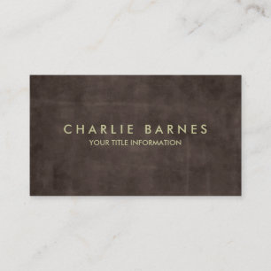 Brown Grunge Business Card Visitenkarte