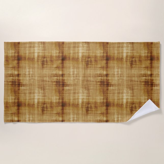 Brown Grunge Strandtuch (Vorderseite)