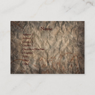 Brown Grunge Western Horse Business Card Visitenkarte