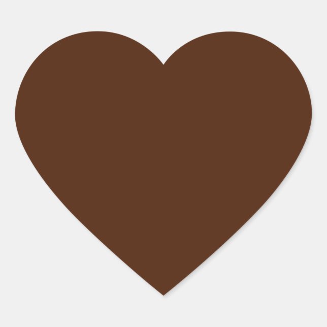 Brown Heart Sticker (Vorderseite)
