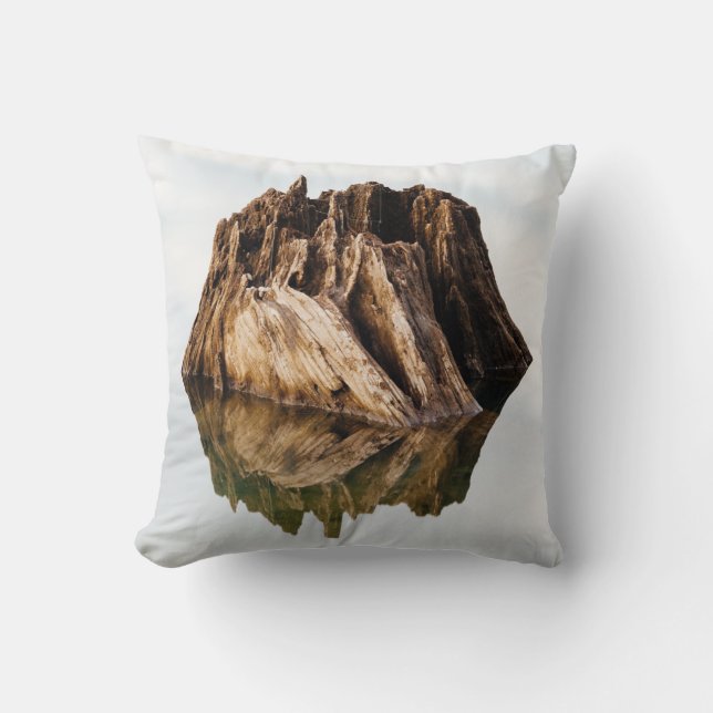 BROWN HOLZRAHMEN KISSEN (Vorderseite)