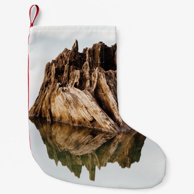 BROWN HOLZRAHMEN KLEINER WEIHNACHTSSTRUMPF (Vorderseite)