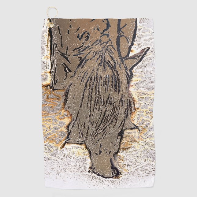 BROWN HORSE GOLFHANDTUCH (Vorderseite)