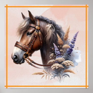 Brown Horse Poster