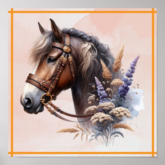 Brown Horse Poster (Vorne)