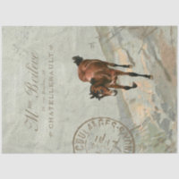 Brown Horte Carte Postale Französisches Grünes Dek