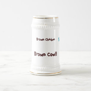Brown-Huhn-Brown-Kuh Bierglas