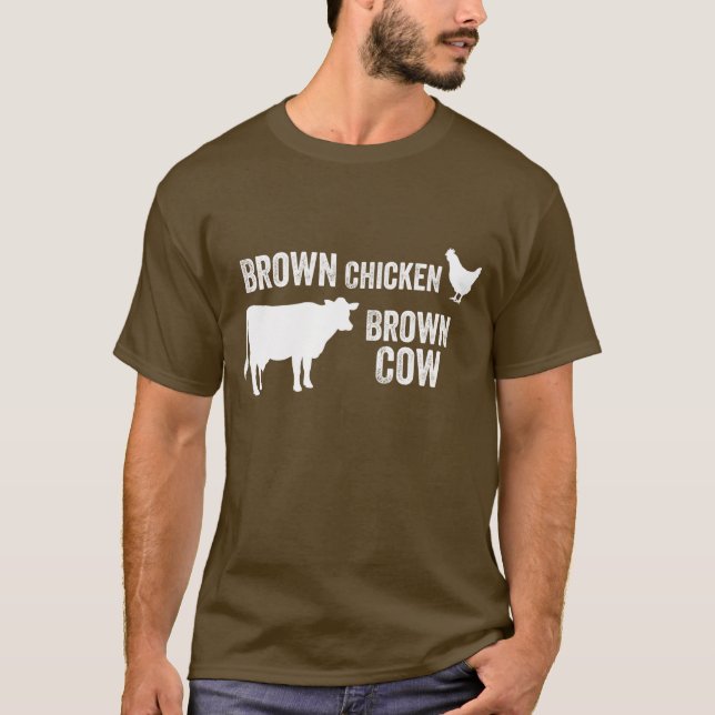 Brown-Huhn-Brown-Kuh-T - Shirt (Vorderseite)