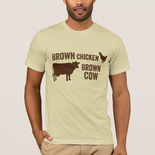 Brown-Huhn-Brown-Kuh-T - Shirt (Vorderseite)