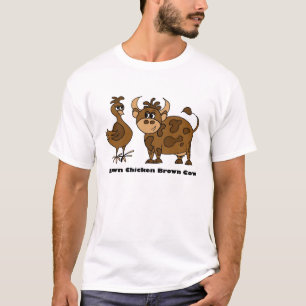 Brown-Huhn-Brown-Kuh - T - Shirt