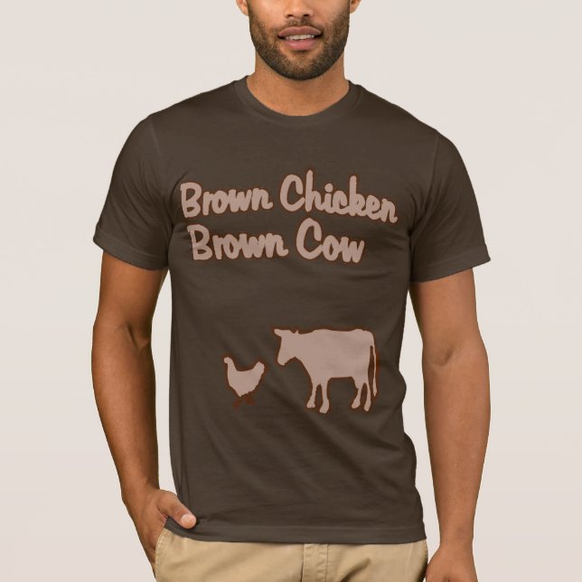 Brown-Huhn-Brown-Kuh-T - Shirt (Vorderseite)
