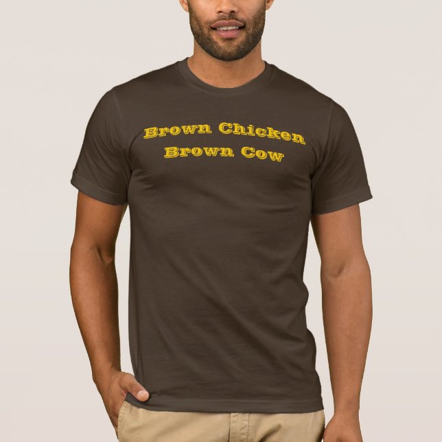 Brown-Huhn, Brown-Kuh T-Shirt (Vorderseite)