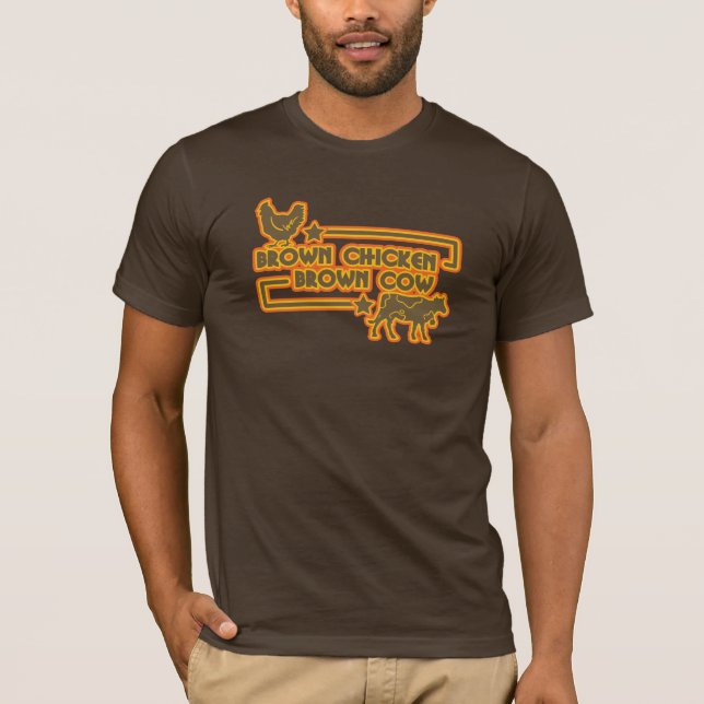 Brown-Huhn-Brown-Kuh T-Shirt (Vorderseite)