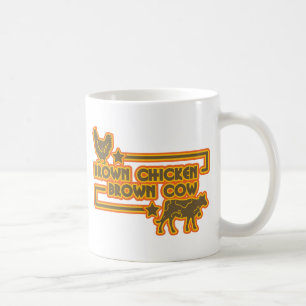 Brown-Huhn-Brown-Kuh Tasse