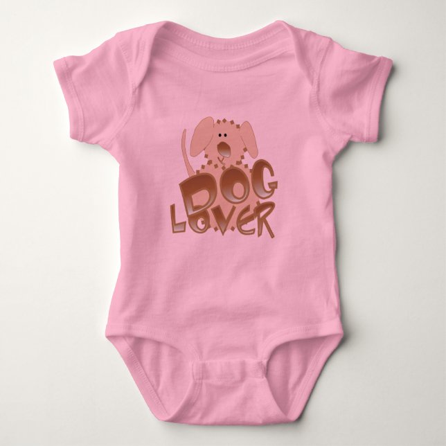 Brown-Hundeliebhaber-T-Shirts und Geschenke Baby Strampler (Vorderseite)