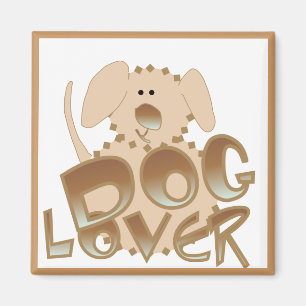 Brown-Hundeliebhaber-T-Shirts und Geschenke Magnet