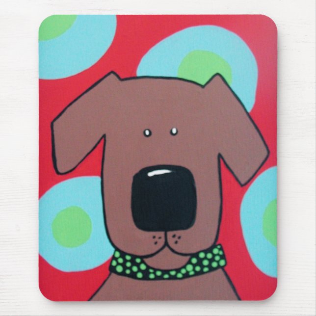 Brown-Hundemausunterlage Mousepad (Vorne)