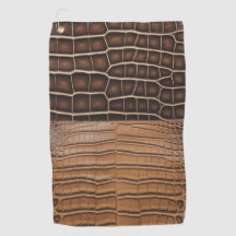 Brown Imitats Alligator Leather