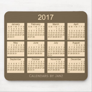 Brown-Kalender 2017 durch Janz Mausunterlage Mousepad