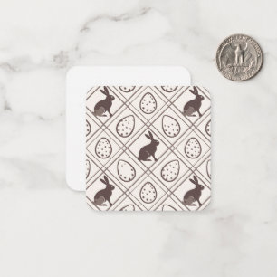 Brown Kariert Oaster Mitteilungskarte