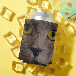 Brown Kitten Oil Paint, Can Cooler Dosenkühler