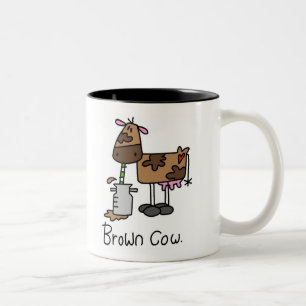 Brown-Kuh-T - Shirts und Geschenke Zweifarbige Tasse