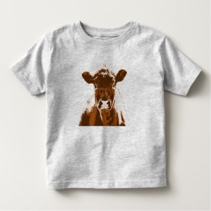 Brown-Kuh-Vieh Kleinkind T-shirt