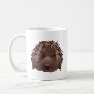 Brown Labradoodle Kaffeetasse