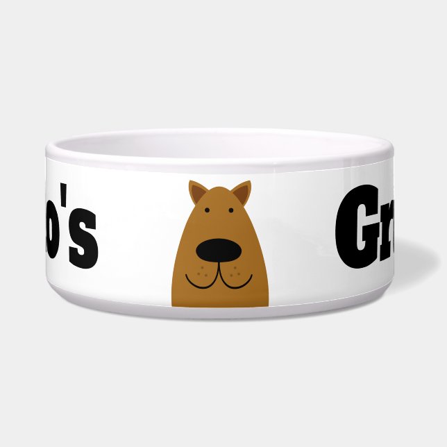 Brown Labrador Dog Napf (Vorderseite)