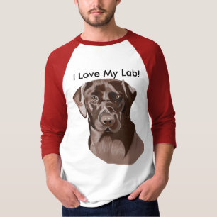 Brown Labrador" I Liebe My Labrador" T-Shirt
