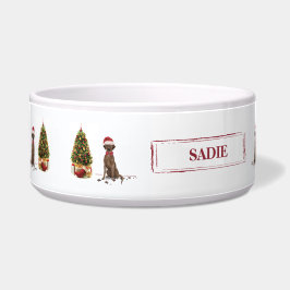 Brown Labrador Retriever Funny Christmas Dog Tree Napf