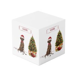Brown Labrador Retriever Funny Christmas Dog Tree Würfel