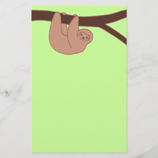 Brown lächelt mit Herznase Briefpapier (Vorderseite)