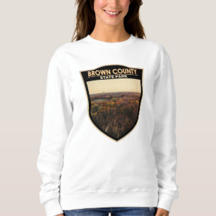 Brown Landkreis Staat Park Indiana Abzeichen Sweatshirt