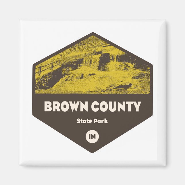 Brown Landkreis Staat Park Indiana Magnet (Vorne)