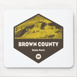 Brown Landkreis Staat Park Indiana Mousepad