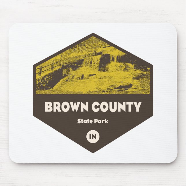 Brown Landkreis Staat Park Indiana Mousepad (Vorne)