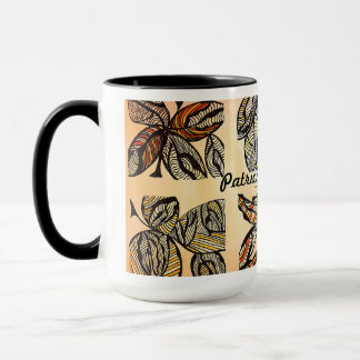 Brown Leaf Coffee Cup Tasse