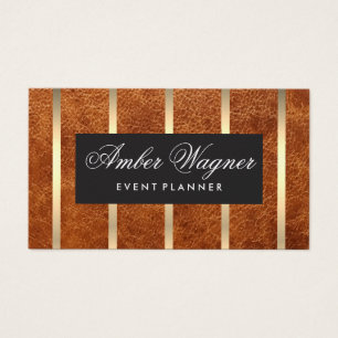 Brown Leather   Goldstreifen