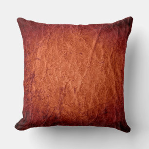 Brown Leather Kissen